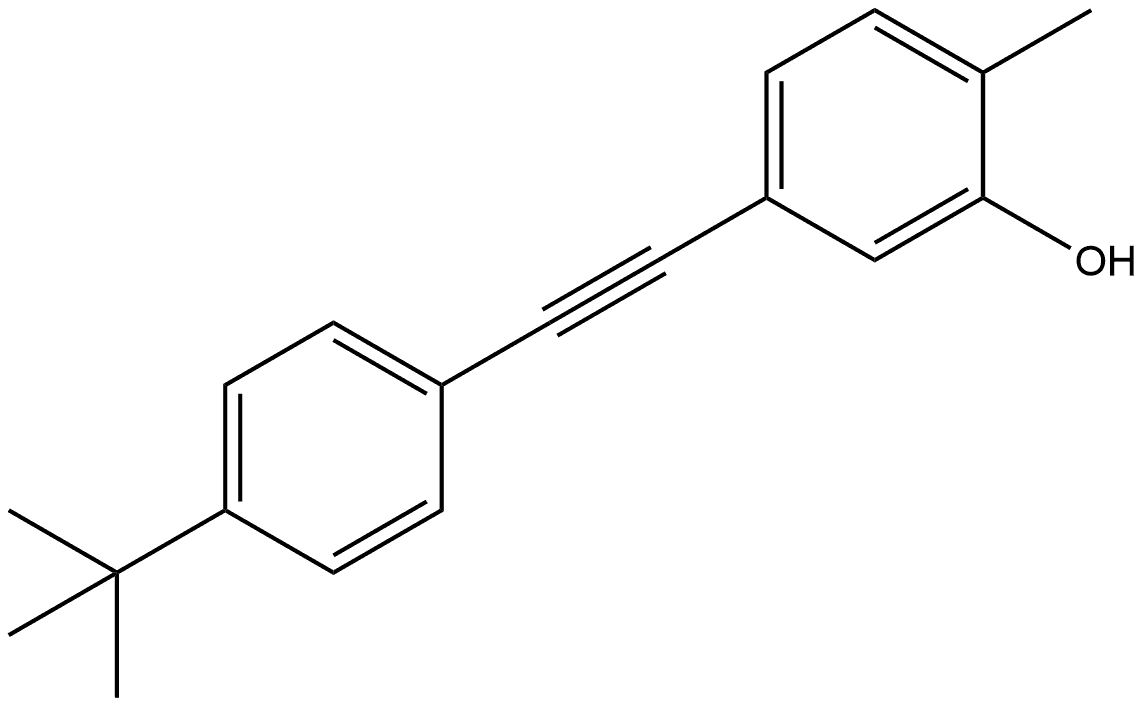 5-[2-[4-(1,1-Dimethylethyl)phenyl]ethynyl]-2-methylphenol Structure