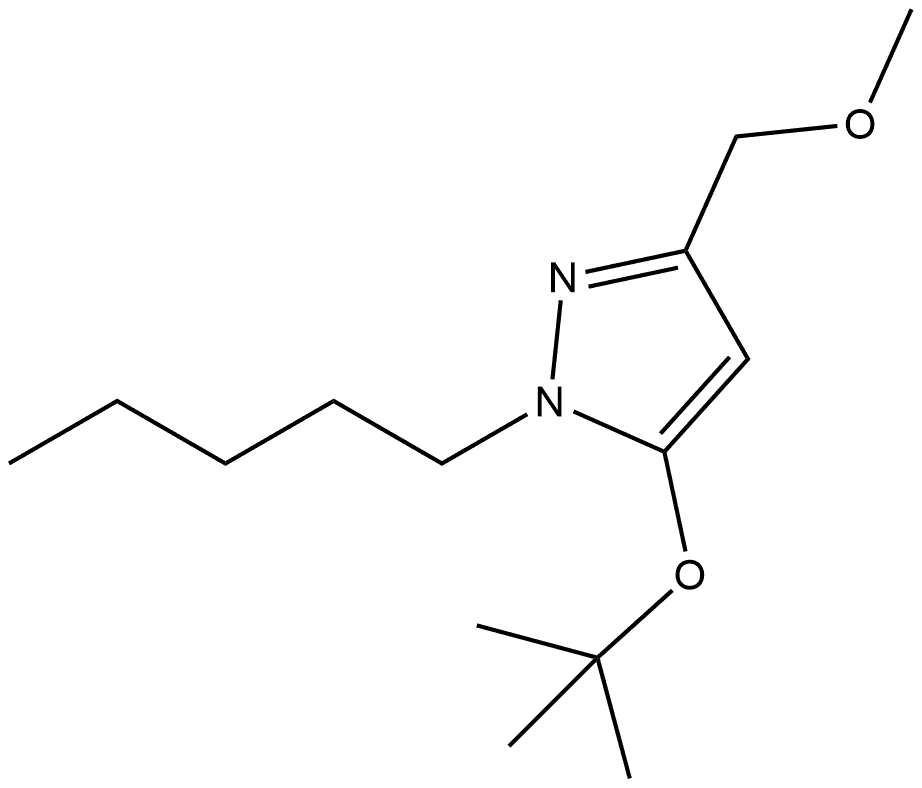 5-(tert-butoxy)-3-(methoxymethyl)-1-pentyl-1H-pyrazole Structure