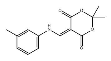 1,3-Dioxane-4,6-dione, 2,2-dimethyl-5-[[(3-methylphenyl)amino]methylene]- Structure