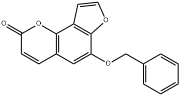 2H-Furo[2,3-h]-1-benzopyran-2-one, 6-(phenylmethoxy)-,250639-95-3,结构式