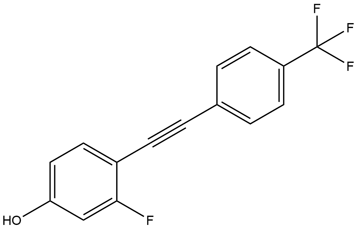 3-Fluoro-4-[2-[4-(trifluoromethyl)phenyl]ethynyl]phenol Structure