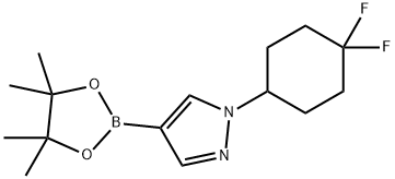 1-(4,4-二氟环己基)-1H-吡唑-4-硼酸频哪醇酯 结构式