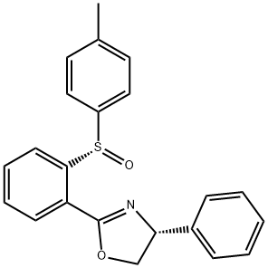 Oxazole, 4,5-dihydro-2-[2-[(S)-(4-methylphenyl)sulfinyl]phenyl]-4-phenyl-, (4R)-|(R)-4-苯基-2-(2-((S)-对甲苯基亚磺酰基)苯基)-4,5-二氢恶唑