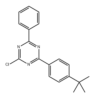 1,3,5-Triazine, 2-chloro-4-[4-(1,1-dimethylethyl)phenyl]-6-phenyl- Structure