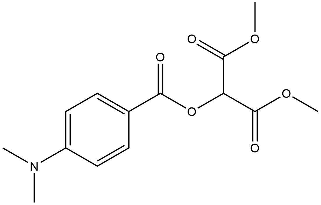 1,3-Dimethyl 2-[[4-(dimethylamino)benzoyl]oxy]propanedioate Structure