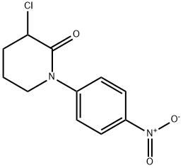 2-Piperidinone, 3-chloro-1-(4-nitrophenyl)- Structure