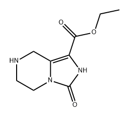 Imidazo[1,5-a]pyrazine-1-carboxylic acid, 2,3,5,6,7,8-hexahydro-3-oxo-, ethyl ester Struktur