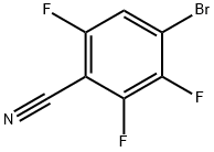 Benzonitrile, 4-bromo-2,3,6-trifluoro- Structure