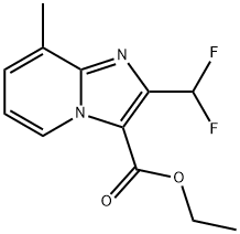 Ethyl 8-methyl-2-(difluoromethyl)imidazo[1,2-a]pyridine-3-carboxylate Structure