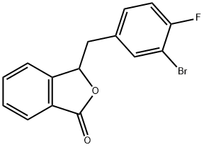 1(3H)-Isobenzofuranone, 3-[(3-bromo-4-fluorophenyl)methyl]- Structure