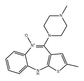 10H-Thieno[2,3-b][1,5]benzodiazepine, 2-methyl-4-(4-methyl-1-piperazinyl)-, 5-oxide Structure