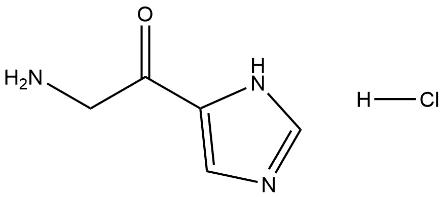 2-amino-1-(1H-imidazol-4-yl)ethan-1-one hydrochloride 结构式