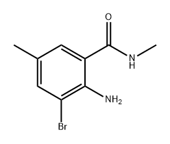 Benzamide, 2-amino-3-bromo-N,5-dimethyl- 化学構造式
