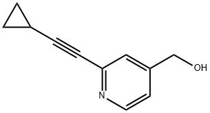2-(2-Cyclopropylethynyl)-4-pyridinemethanol Struktur