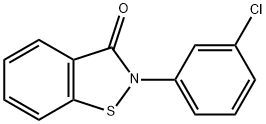1,2-Benzisothiazol-3(2H)-one, 2-(3-chlorophenyl)- 结构式