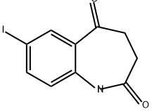 1H-1-Benzazepine-2,5-dione, 3,4-dihydro-7-iodo- 结构式