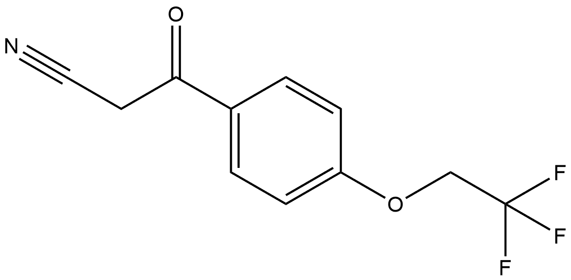 4-(2,2,2-Trifluoroethoxy)benzoylacetonitrile Struktur