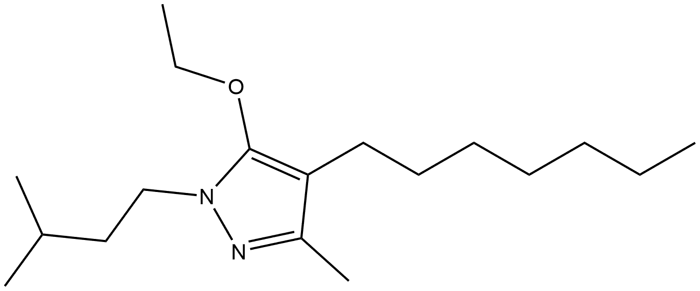 5-ethoxy-4-heptyl-3-methyl-1-(3-methylbutyl)-1H-pyrazole Structure