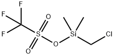 Methanesulfonic acid, 1,1,1-trifluoro-, (chloromethyl)dimethylsilyl ester Structure