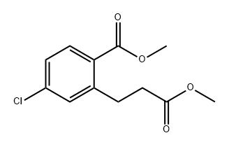 Benzenepropanoic acid, 5-chloro-2-(methoxycarbonyl)-, methyl ester,252989-39-2,结构式