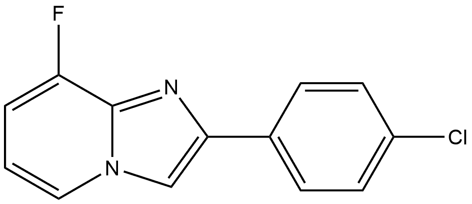 2-(4-氯苯基)-8-氟咪唑并[1,2-A]吡啶,2530029-06-0,结构式