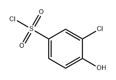 3-氯-4-羟基苯磺酰氯,25319-94-2,结构式