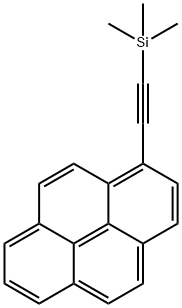 Pyrene, 1-[2-(trimethylsilyl)ethynyl]- Structure