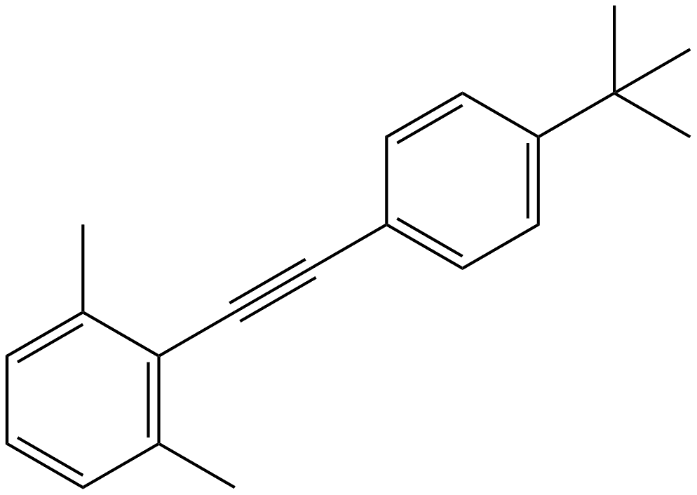 2-[2-[4-(1,1-Dimethylethyl)phenyl]ethynyl]-1,3-dimethylbenzene Struktur