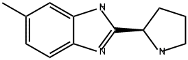 1H-Benzimidazole, 6-methyl-2-(2R)-2-pyrrolidinyl- 结构式