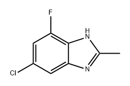 1H-Benzimidazole, 5-chloro-7-fluoro-2-methyl- 化学構造式