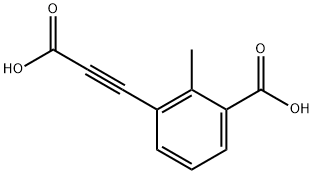 3-(2-Carboxyethynyl)-2-methylbenzoic acid 化学構造式