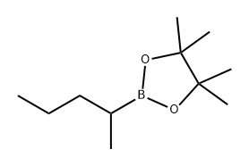 1,3,2-Dioxaborolane, 4,4,5,5-tetramethyl-2-(1-methylbutyl)- Struktur