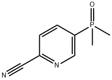 2-Pyridinecarbonitrile, 5-(dimethylphosphinyl)- 化学構造式