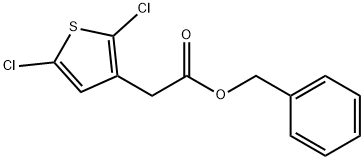 Phenylmethyl 2,5-dichloro-3-thiopheneacetate Struktur