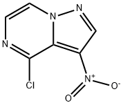 4-chloro-3-nitropyrazolo[1,5-a]pyrazine 化学構造式