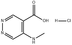 4-Pyridazinecarboxylic acid, 5-(methylamino)-, hydrochloride (1:1) Structure