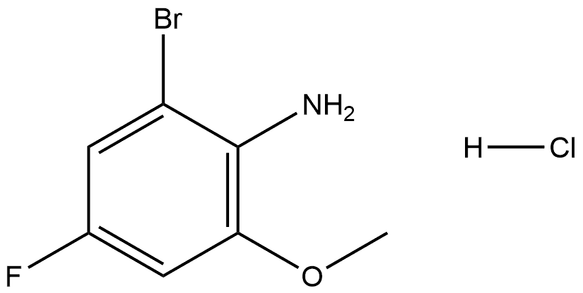 2-溴-4-氟-6-甲氧基苯胺盐酸盐, 2551118-94-4, 结构式