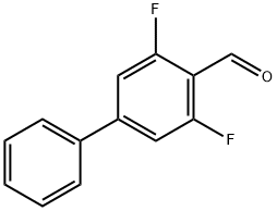 3,5-Difluoro-[1,1'-biphenyl]-4-carbaldehyde 结构式