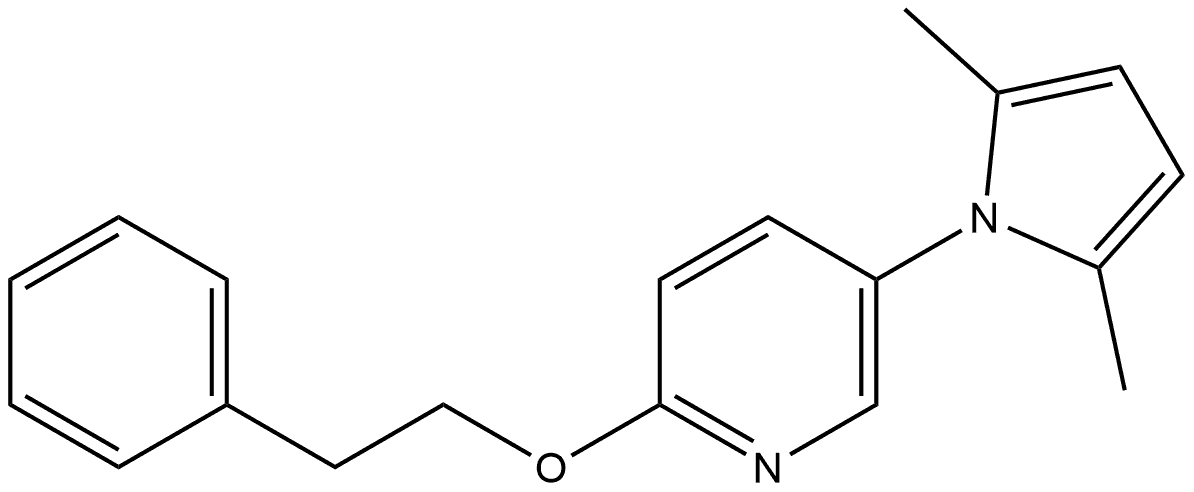 5-(2,5-Dimethyl-1H-pyrrol-1-yl)-2-(2-phenylethoxy)pyridine Structure