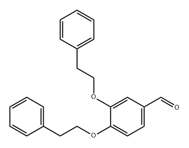 Benzaldehyde, 3,4-bis(2-phenylethoxy)- Structure