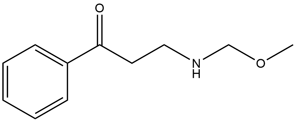 3-(甲氧基(甲基)氨基)-1-苯基丙烷-1-酮 结构式