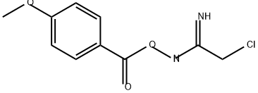 Benzoic acid, 4-methoxy-, (2-chloro-1-iminoethyl)azanyl ester