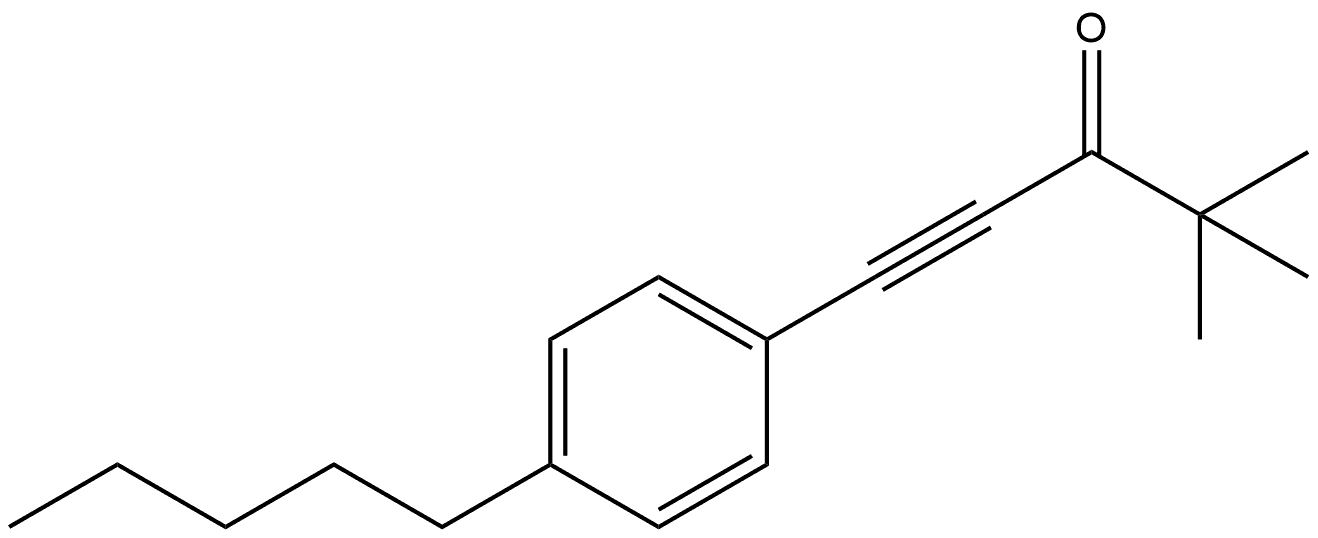 4,4-Dimethyl-1-(4-pentylphenyl)-1-pentyn-3-one Structure