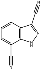 1H-indazole-3,7-dicarbonitrile Struktur