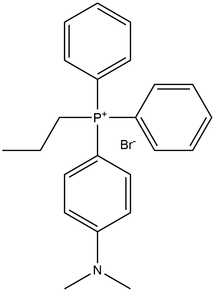 Phosphonium, [4-(dimethylamino)phenyl]diphenylpropyl-, bromide (1:1) 结构式