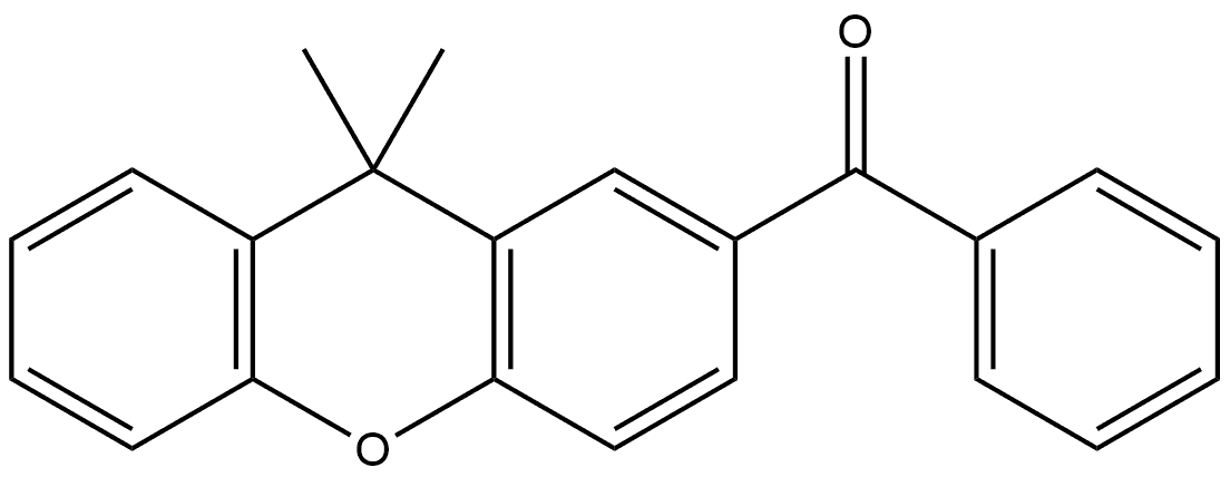 (9,9-Dimethyl-9H-xanthen-2-yl)phenylmethanone Structure
