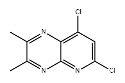 6,8-二氯-2,3-二甲基吡啶并[2,3-B]吡嗪 结构式