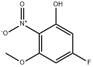 Phenol, 5-fluoro-3-methoxy-2-nitro- Structure