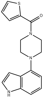 Methanone, [4-(1H-indol-4-yl)-1-piperazinyl]-2-thienyl- Struktur