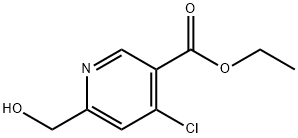 3-Pyridinecarboxylic acid, 4-chloro-6-(hydroxymethyl)-, ethyl ester|4-氯-6-(羟甲基)烟酸乙酯